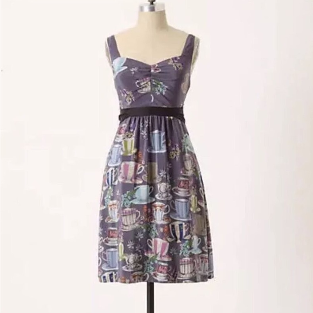 Anthropologie Floreat tea cup dress size two- please read description